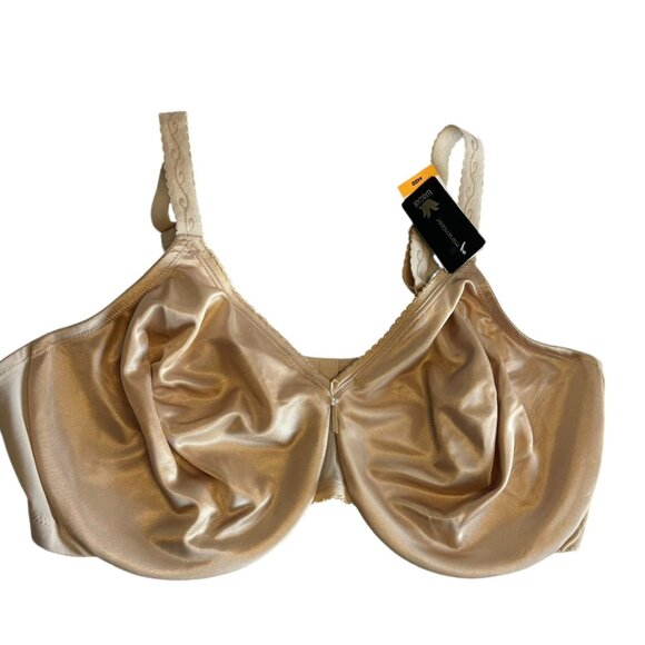 Wacoal Minimizer Bra 857109 Women’s 44DD Nude Satin Underwire Full Coverage NWT - Picture 1 of 5